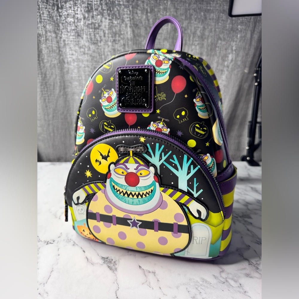 Loungefly Disney The Nightmare Before Christmas Clown Mini Backpack